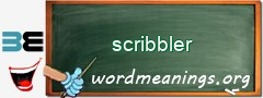 WordMeaning blackboard for scribbler